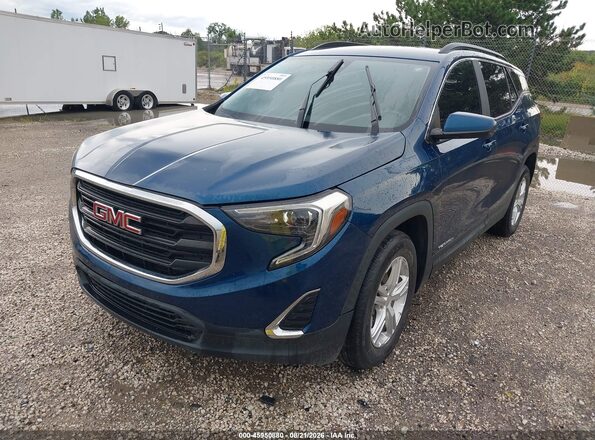 3GKALMEV0ML367274 2021 GMC TERRAIN Blue Front left