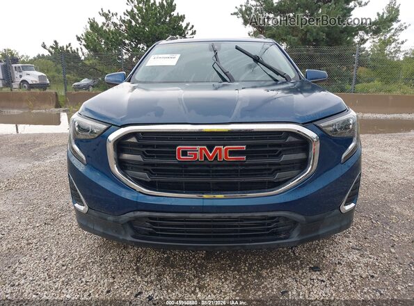3GKALMEV0ML367274 2021 GMC TERRAIN Blue Instrument cluster view