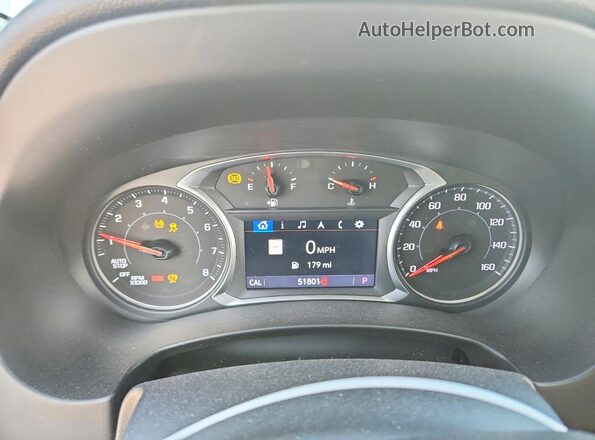 3GKALMEV0NL183695 2022 GMC TERRAIN White Instrument cluster view