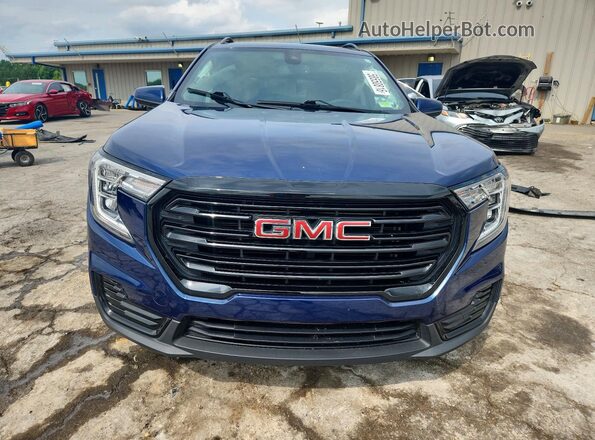 3GKALMEV0NL237609 2022 GMC TERRAIN Синий Вид спереди