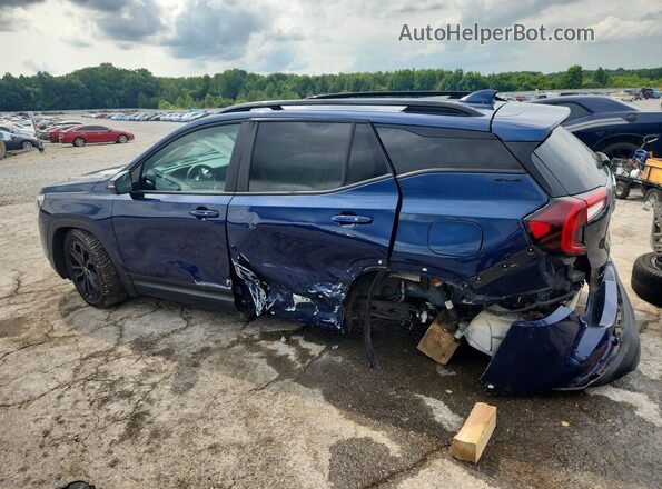 3GKALMEV0NL237609 2022 GMC TERRAIN Синий Задняя левая четверть