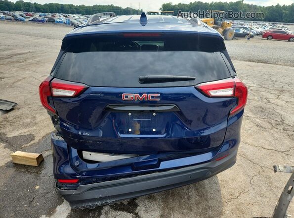 3GKALMEV0NL237609 2022 GMC TERRAIN Синий Вид сзади
