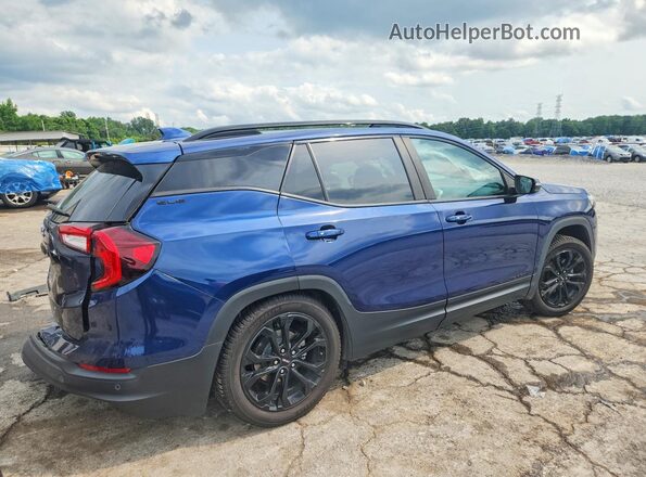 3GKALMEV0NL237609 2022 GMC TERRAIN Синий Задняя правая четверть