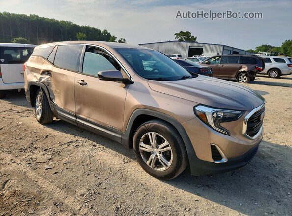 3GKALMEV1KL107382 2019 GMC TERRAIN Brown Delantero derecho