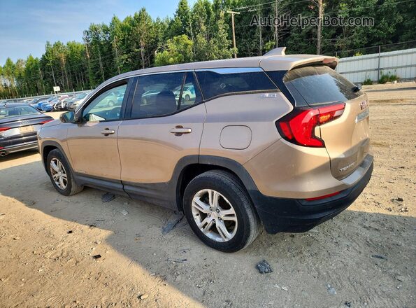 3GKALMEV1KL107382 2019 GMC TERRAIN Brown Trasero izquierdo