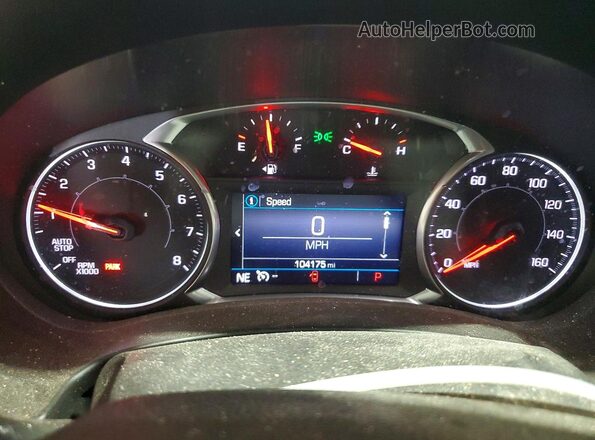 3GKALMEV1KL114025 2019 GMC TERRAIN Blue Առջևի վահանակի տեսք