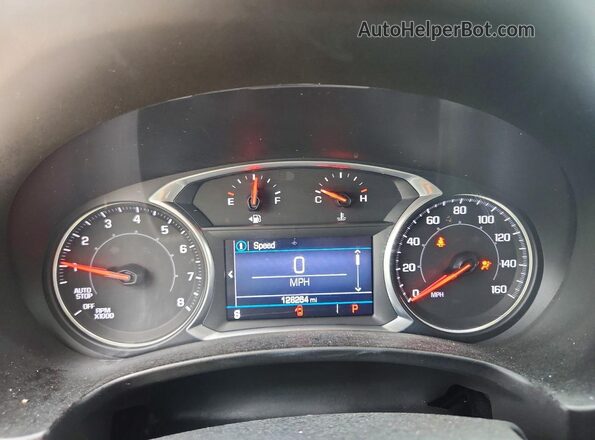 3GKALMEV1LL237731 2020 GMC TERRAIN Black Вид щитка приладів