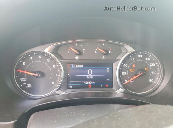 3GKALMEV1LL288775 2020 GMC TERRAIN White Instrument cluster view