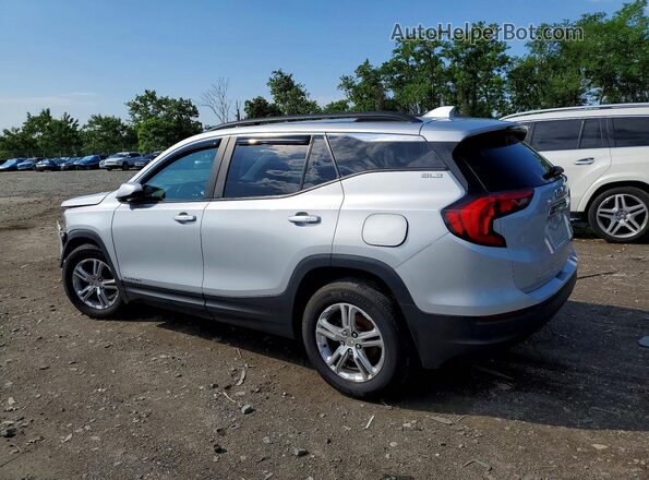 3GKALMEV1ML319072 2021 GMC TERRAIN Silver Trasero izquierdo