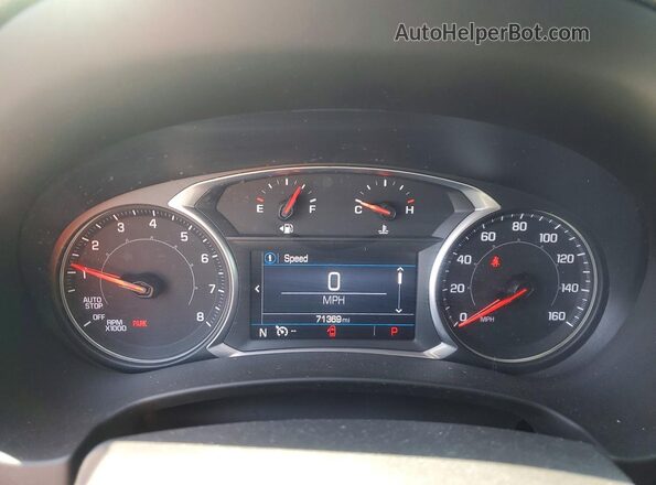 3GKALMEV1ML322585 2021 GMC TERRAIN Black Instrument cluster view