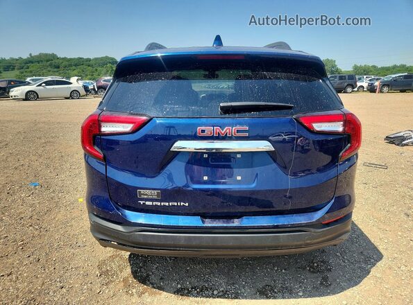 3GKALMEV1NL297611 2022 GMC TERRAIN Blue Widok z tyłu
