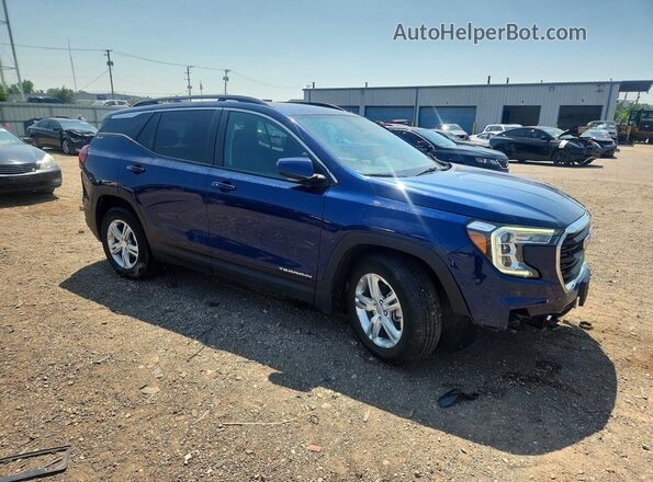 3GKALMEV1NL297611 2022 GMC TERRAIN Blue Przód prawy