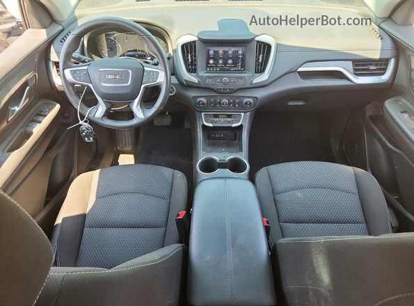 3GKALMEV1NL297611 2022 GMC TERRAIN Blue Widok deski rozdzielczej