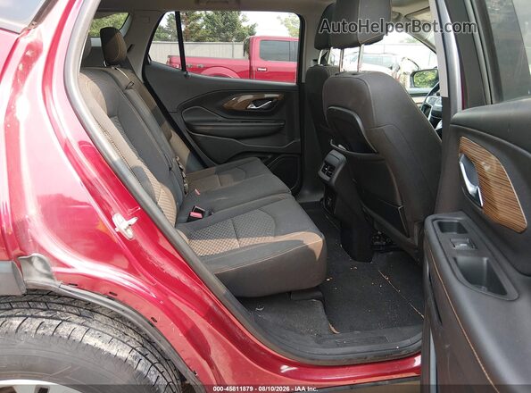 3GKALMEV2JL353954 2018 GMC TERRAIN Red Vista de la etiqueta del VIN