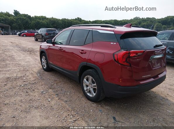 3GKALMEV2JL353954 2018 GMC TERRAIN Red Trasero izquierdo
