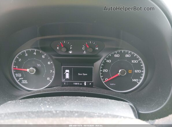 3GKALMEV2JL353954 2018 GMC TERRAIN Red Vista de los asientos traseros