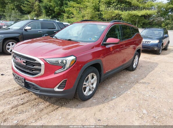 3GKALMEV2JL353954 2018 GMC TERRAIN Red Vista tres cuartos delantera izquierda