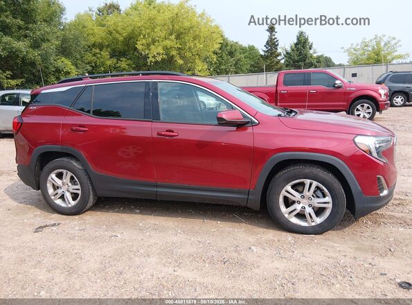 3GKALMEV2JL353954 2018 GMC TERRAIN Red Vista interior trasera