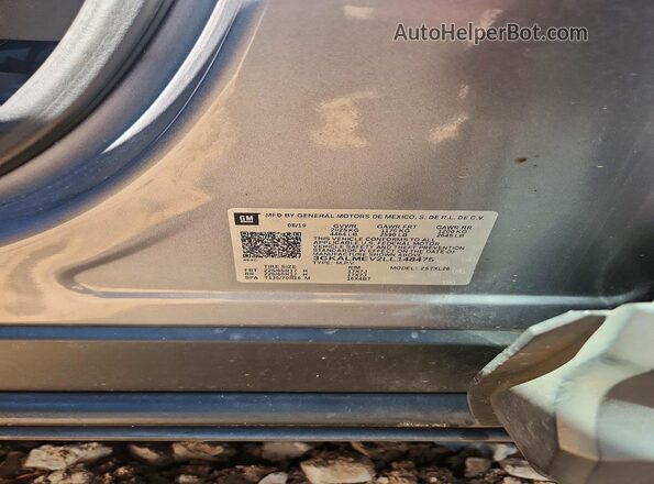 3GKALMEV2LL148475 2020 GMC TERRAIN Серый Вид наклейки с VIN-кодом