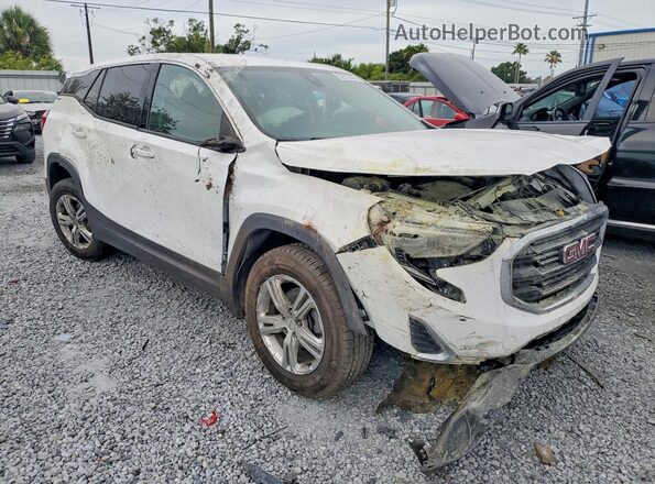 3GKALMEV2LL288543 2020 GMC TERRAIN Белый Передняя правая четверть
