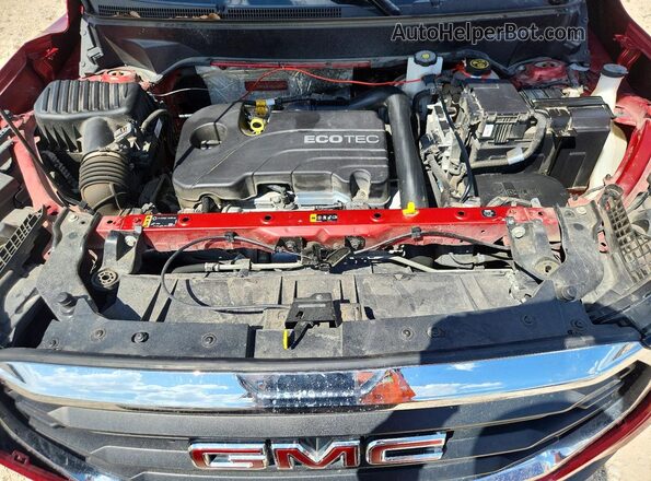 3GKALMEV2NL128990 2022 GMC TERRAIN Red Vista del compartimento del motor