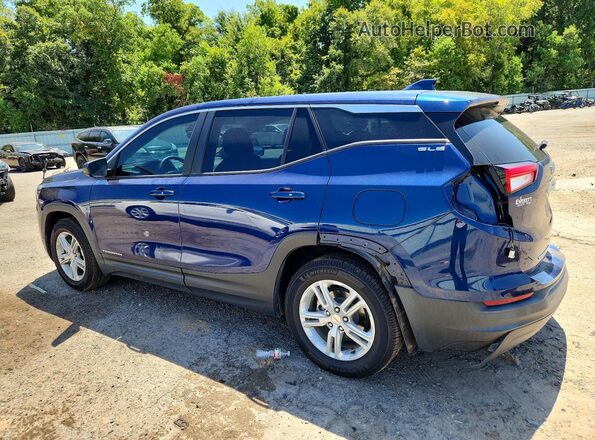 3GKALMEV2NL223209 2022 GMC TERRAIN Blue Trasero izquierdo