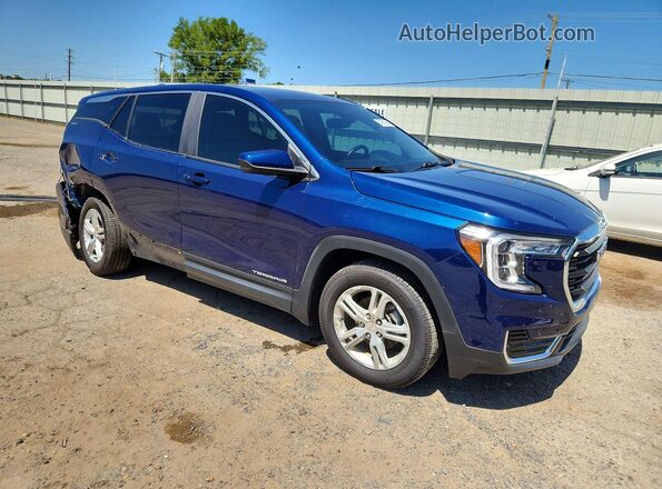 3GKALMEV2NL223209 2022 GMC TERRAIN Blue Delantero derecho