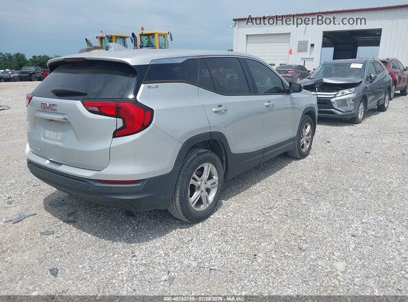 3GKALMEV3JL379687 2018 GMC TERRAIN Silver Задня права чверть