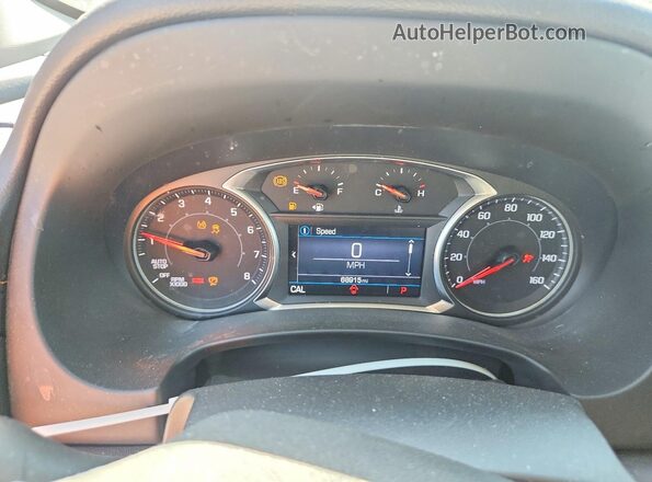 3GKALMEV3ML357922 2021 GMC TERRAIN White Вид щитка приладів
