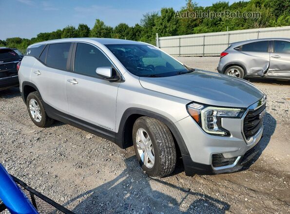 3GKALMEV3NL179382 2022 GMC TERRAIN Серебряный Передняя правая четверть