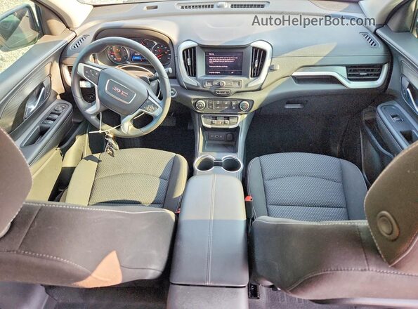 3GKALMEV3NL179382 2022 GMC TERRAIN Серебряный Вид панели приборов