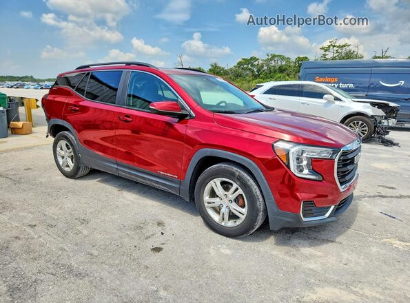 3GKALMEV3NL201851 2022 GMC TERRAIN Красный Передняя правая четверть