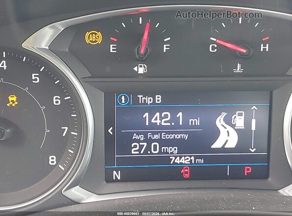 3GKALMEV4KL318611 2019 GMC TERRAIN Red Vista de los asientos traseros