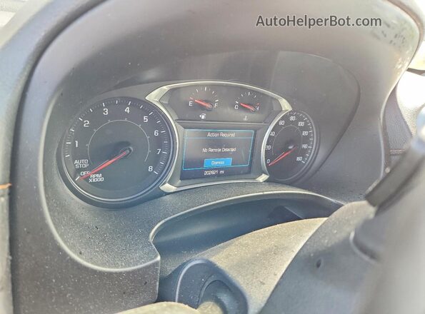 3GKALMEV4KL362401 2019 GMC TERRAIN White Вид щитка приладів