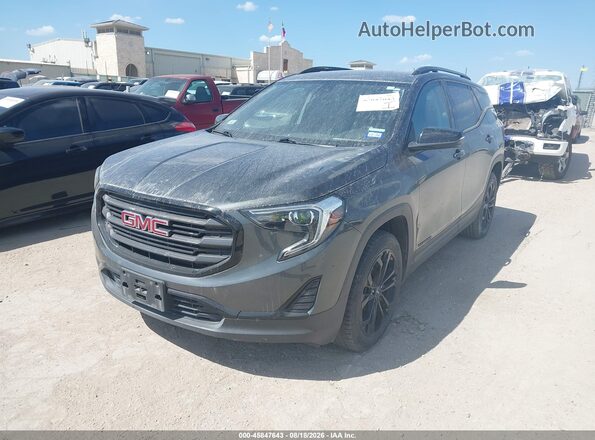 3GKALMEV4LL247279 2020 GMC TERRAIN Gray წინა მარცხენა ხედი სამი მეოთხედიდან