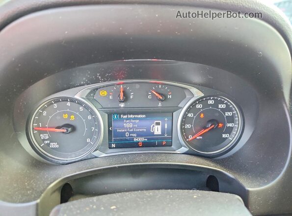 3GKALMEV4LL310199 2020 GMC TERRAIN White Вид щитка приладів