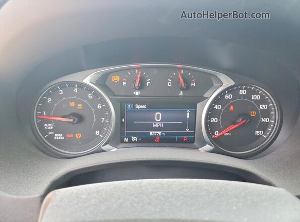 3GKALMEV4LL331585 2020 GMC TERRAIN Blue ხელსაწყოთა პანელის ხედი