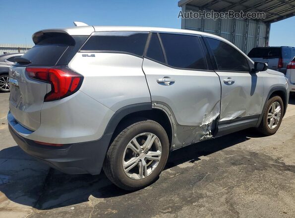 3GKALMEV5KL366358 2019 GMC TERRAIN Silver Trasero derecho