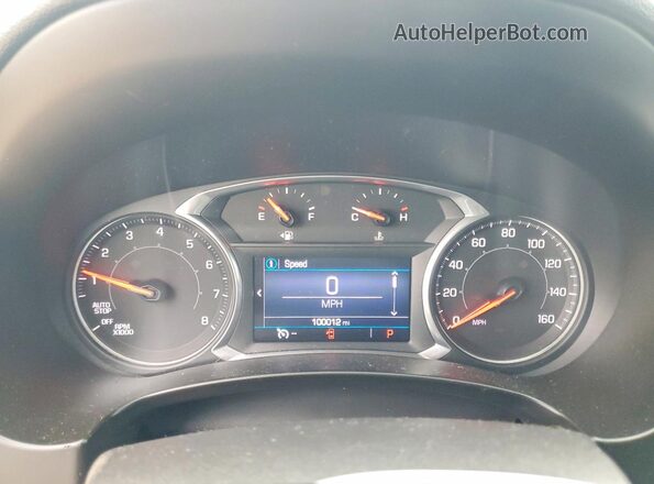 3GKALMEV5KL387405 2019 GMC TERRAIN Белый Вид щитка приборов