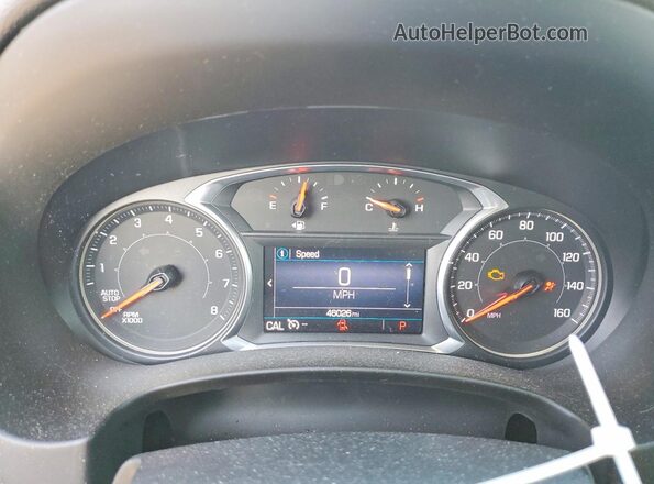 3GKALMEV5LL282896 2020 GMC TERRAIN White Вид щитка приладів