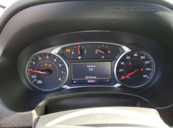 3GKALMEV5LL312494 2020 GMC TERRAIN Silver Вид щитка приладів