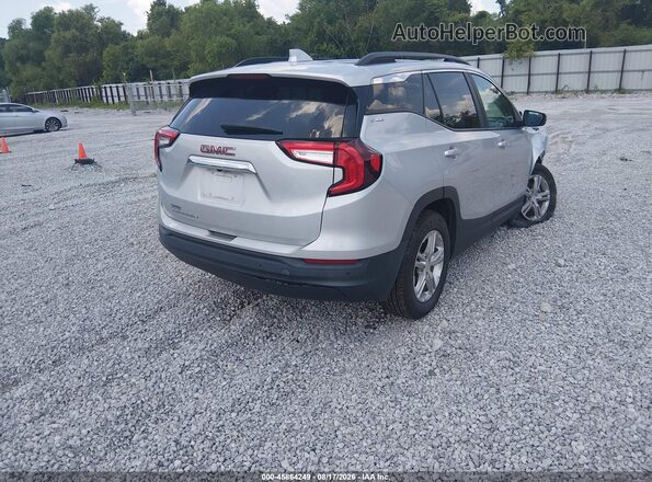 3GKALMEV5NL112458 2022 GMC TERRAIN Серебряный Задняя правая четверть
