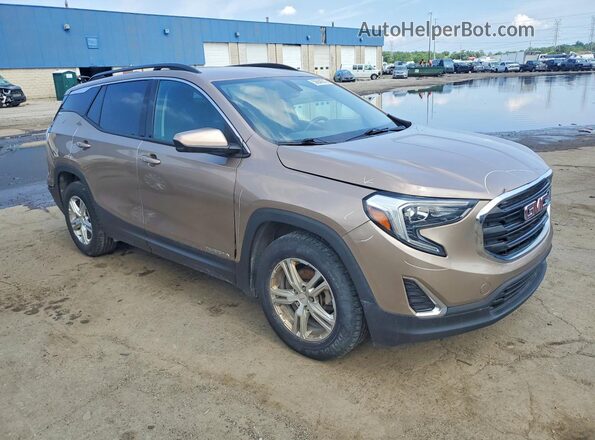 3GKALMEV6JL184733 2018 GMC TERRAIN Gold წინა მარჯვენა