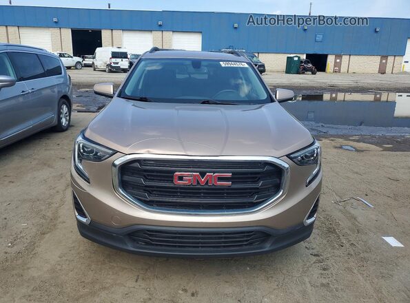 3GKALMEV6JL184733 2018 GMC TERRAIN Gold წინა ხედი