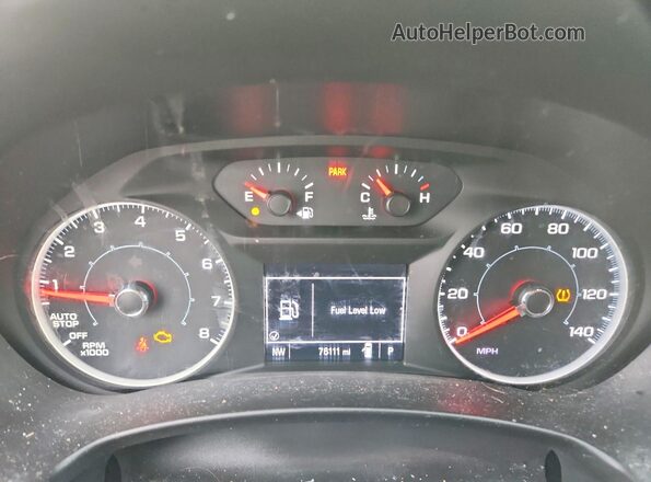 3GKALMEV6JL299512 2018 GMC TERRAIN Черный Вид щитка приборов