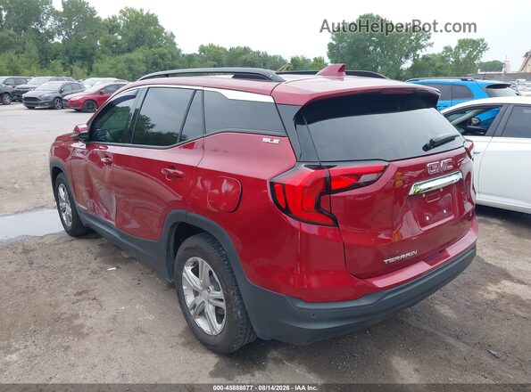 3GKALMEV6KL237643 2019 GMC TERRAIN Красный Задняя левая четверть