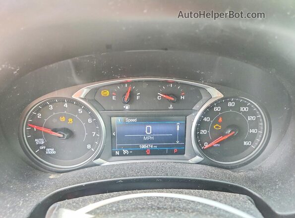 3GKALMEV6KL340903 2019 GMC TERRAIN White Widok zestawu wskaźników