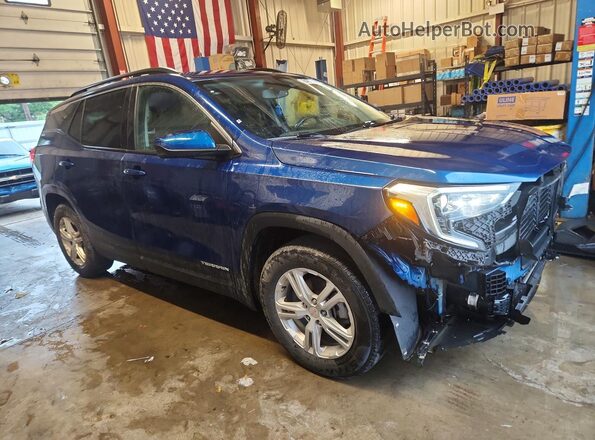 3GKALMEV6KL369981 2019 GMC TERRAIN Blue Delantero derecho