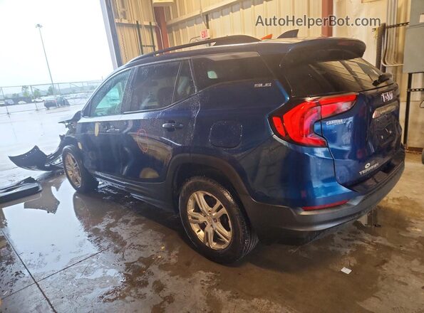 3GKALMEV6KL369981 2019 GMC TERRAIN Blue Trasero izquierdo