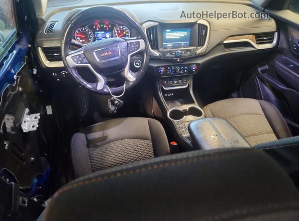 3GKALMEV6KL369981 2019 GMC TERRAIN Blue Vista del salpicadero